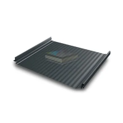 Кликфальц Pro Gofr 0,5 Satin с пленкой на замках RAL 7016 антрацитово-серый