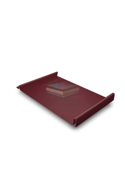 Кликфальц 0,5 Satin Мatt с пленкой на замках RAL 3005 красное вино