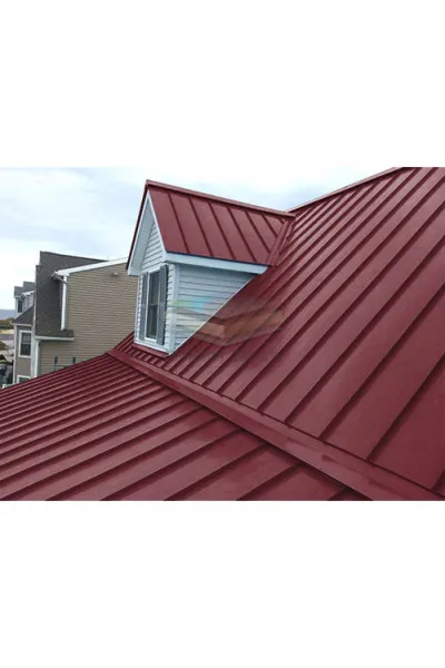 Кликфальц 0,5 Satin Мatt с пленкой на замках RAL 3005 красное вино