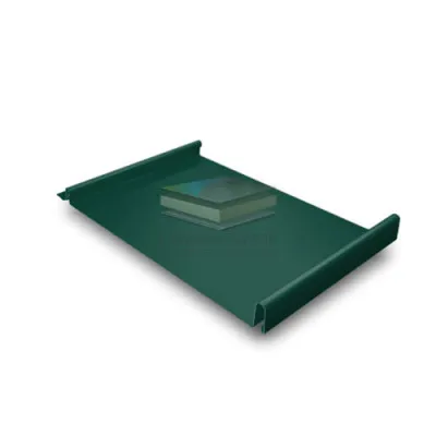 Кликфальц 0,45 Drap ST с пленкой на замках RAL 6005 зеленый мох