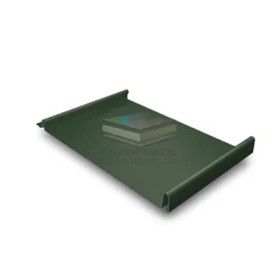 Кликфальц 0,5 GreenCoat Pural BT с пленкой на замках RR 11 темно-зеленый (RAL 6020 хромовая зелень)