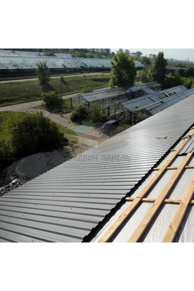 Профнастил МП20-1100-0.45 RAL9006 Полиэстер
