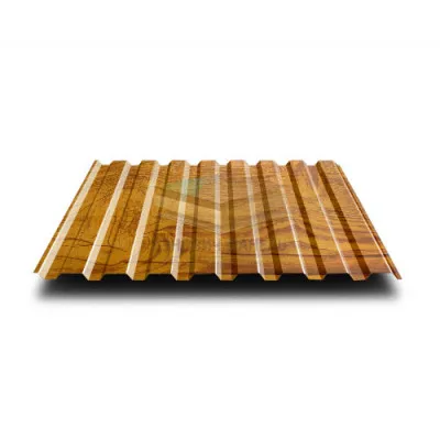 Профнастил МП20-1100-0.5 ЗолотойДуб ECOSTEEL_ТД
