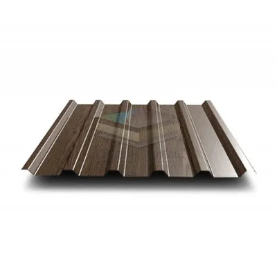 Профнастил МП35-0.5, Ширина-1035, ECOSTEEL Мореный Дуб