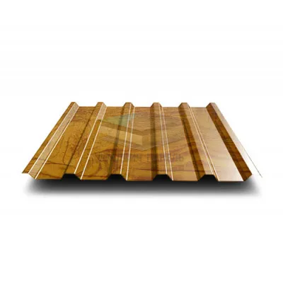 Профнастил МП35-0.5, Ширина-1035, ECOSTEEL_T Золотой Дуб