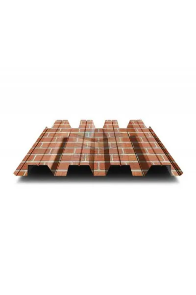 Профнастил Н60-0.5, Ширина-845мм, ECOSTEEL Кирпич