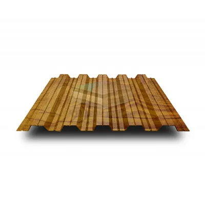 Профнастил НС35-1000-0.5 ЗолотойДуб ECOSTEEL_T