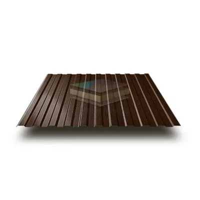 Профлист С8х1150-0.5 Темное дерево ECOSTEEL