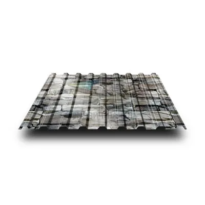 Профлист С17-1150-0.5 БелыйКамень ECOSTEEL