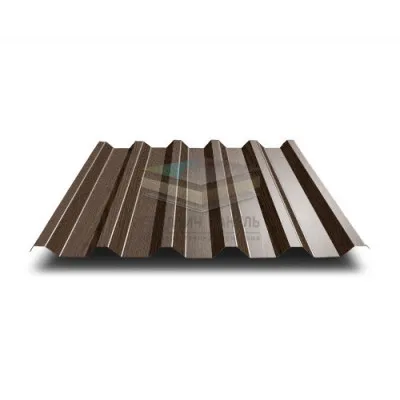 Профнастил С44-1000-0.5 Мореный Дуб ECOSTEEL