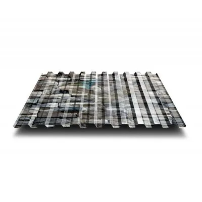 Профнастил С21-0.5, Ширина-1000, ECOSTEEL Белый Камень