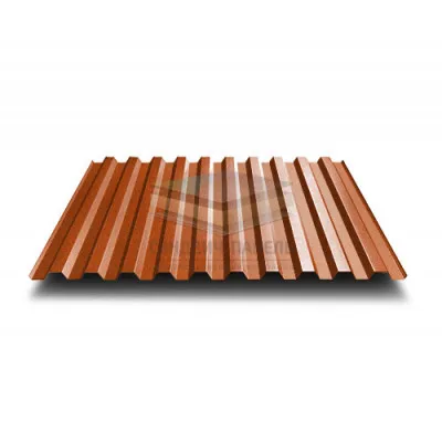 Профнастил С21-0.5, Ширина-1000, AGNETA Copper/Copper