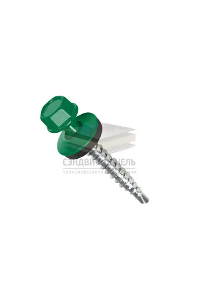 Саморезы по дереву 4,8х35 RAL6029