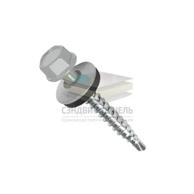 Саморезы по дереву 4,8х35 RAL9006