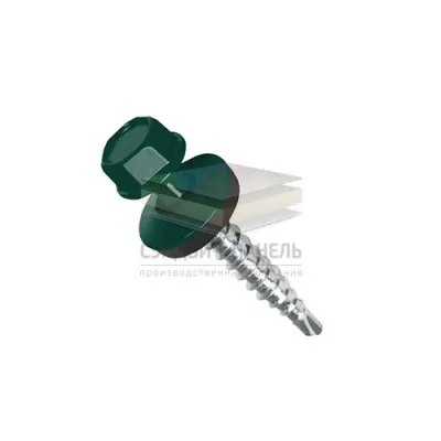 Саморезы по дереву 4,8х29 RAL6005