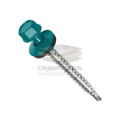 Саморезы по дереву 4,8х70 RAL5021