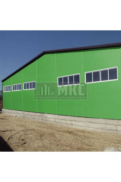 Сэндвич-панели без замков комбинированные (Мин. вата и ППС), ширина 1200 мм, толщина 40 мм, RAL6018