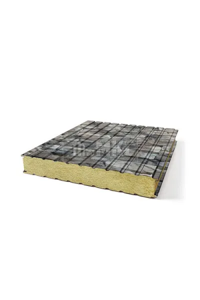 Сэндвич панели с толщиной 140 мм, ECOSTEEL под камень