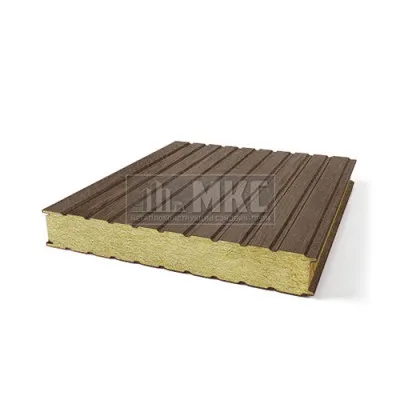 Сэндвич панели с шириной 1250мм, ECOSTEEL под дерево