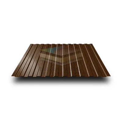 Профлист СС10х1150-0.5 Темное дерево ECOSTEEL