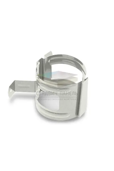Держатель трубы D100-0.6 (на дерево) Пластизол двухсторонний RAL9010