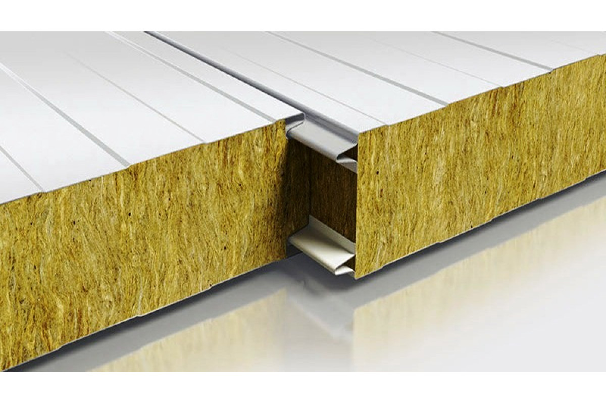 Сэндвич-панели из минеральной ваты шириной 1200 мм на объекте в Москве и МО