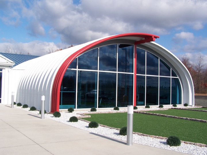 Арочные сэндвич-панели