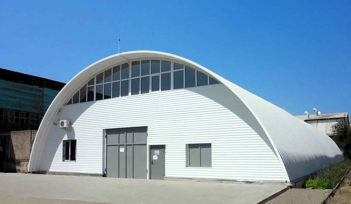 Арочные сэндвич-панели для склада