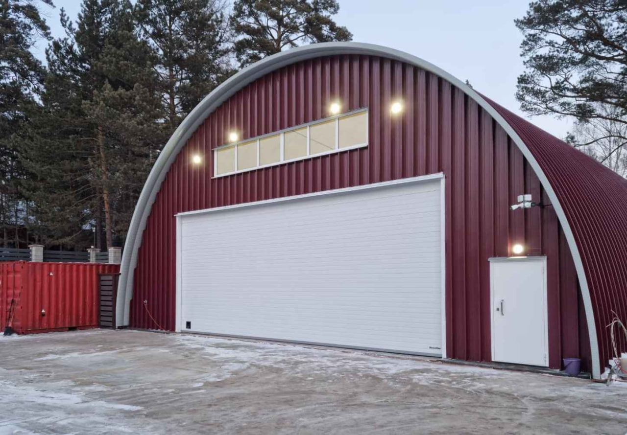 Арочные панели для ангара