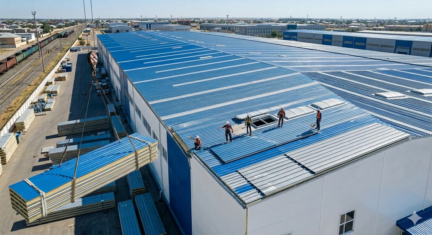 Кровельные панели для ангара